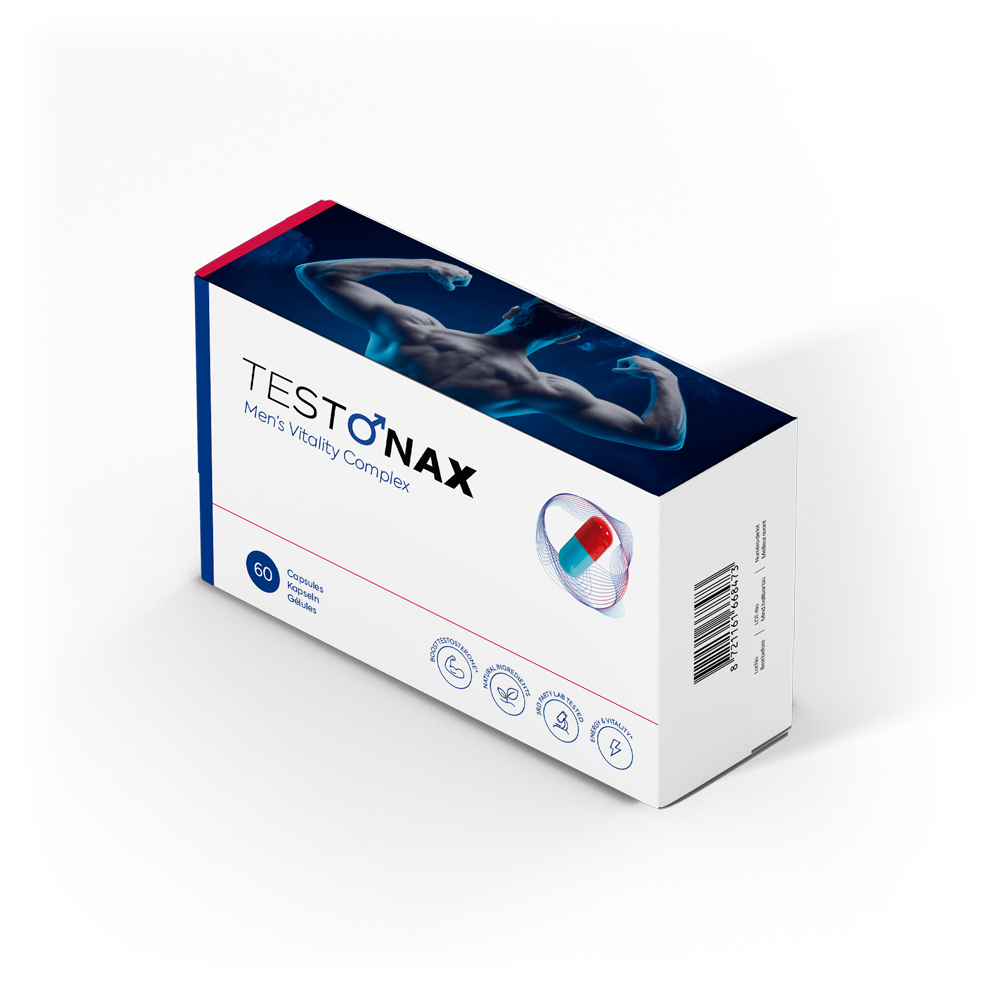 Testonax kosttilskud i kapsler til mandlig vitalitet, energi og velvære